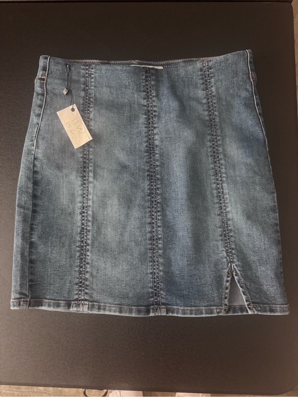Free People Denim Mini Skirt - Blue size 26